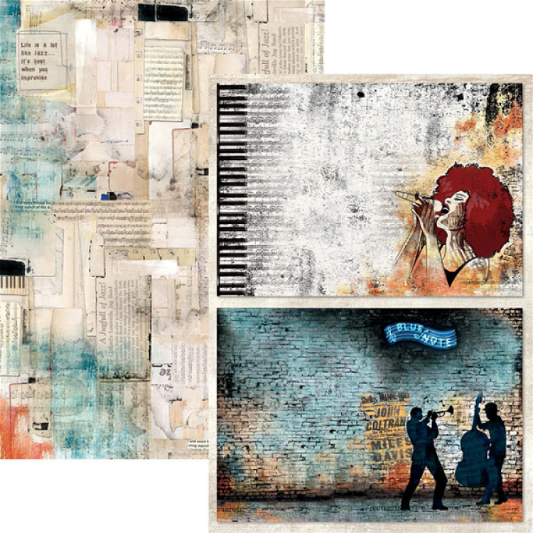 Ciao Bella Scrapbooking Creative Pad Jazz Club #CBCL014