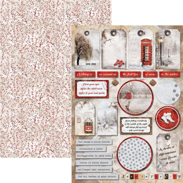 Ciao Bella Scrapbooking Creative Pad Snow and the City #CBCL015_eingestellt
