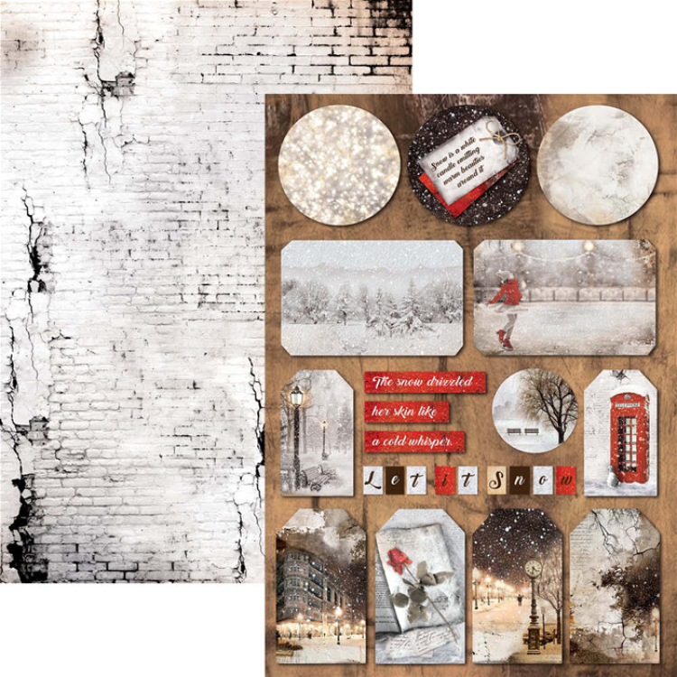 Ciao Bella Scrapbooking Creative Pad Snow and the City #CBCL015_eingestellt