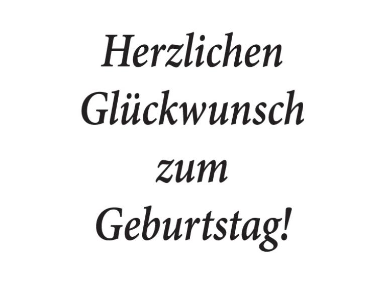 Claritystamp Clear Stamp Herzlichen Glückwunsch zum Geburtstag!