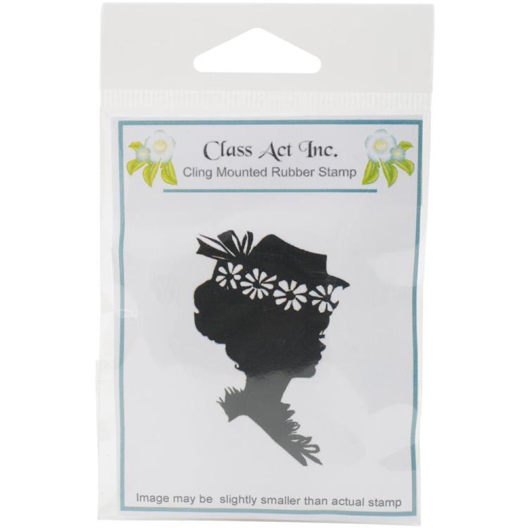 Class Act Inc. Cling Stamp Girl with Hat
