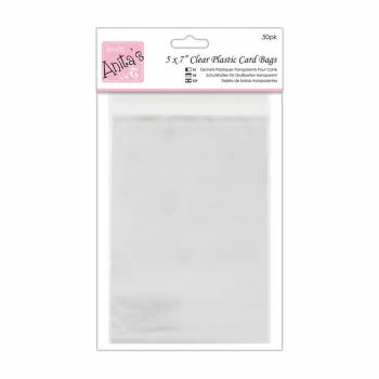Clear Plastic Card Bags 5x7 Inch (50pk)