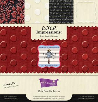 Core´dinations 12X12 Cardstock Red and Black