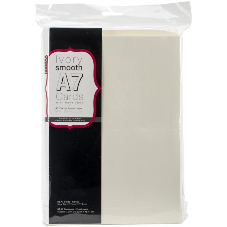 Core´dinations Heavyweight A7 Cards-Envelopes Ivory