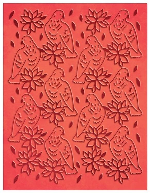 Couture Creations Embossing Folder A Songbird´s Poinsettia #723602