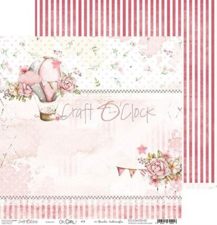 Craft O Clock 12x12 Paper Pad Oh Girl