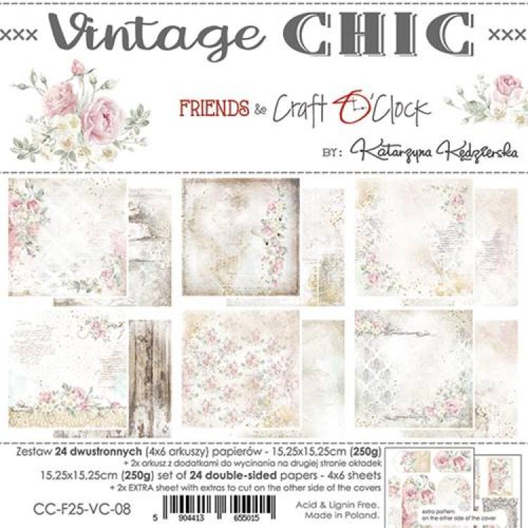 Craft O Clock 6x6 Paper Pad Vintage Chic