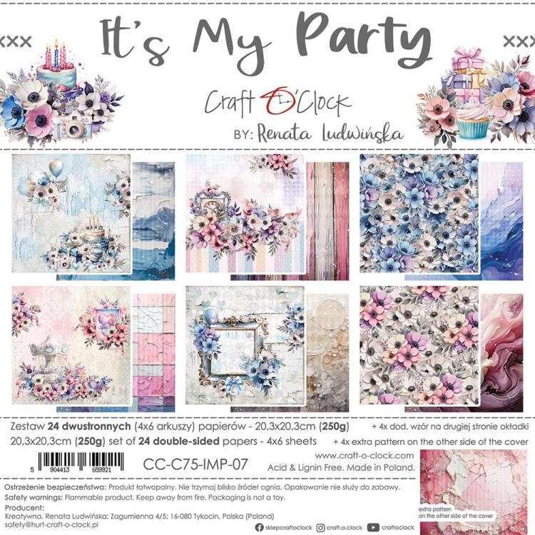 Craft O Clock It’s My Party 8x8 Paper Pad