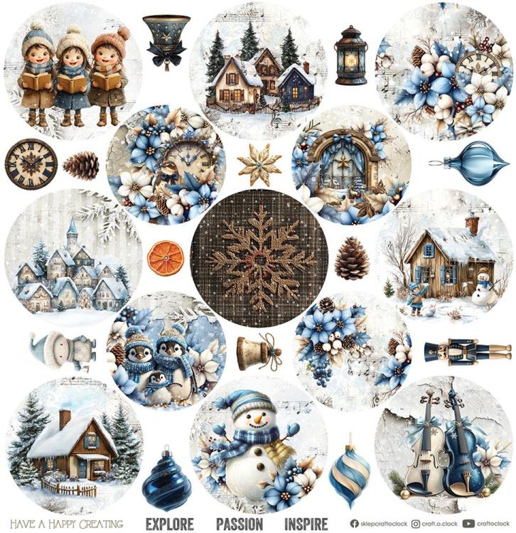 Craft O Clock Jolly Season 12x12 Paper Pad
