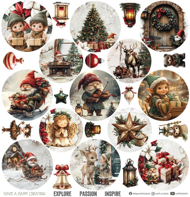 Craft O Clock Oh, Christmas Night 12x12 Paper Pad