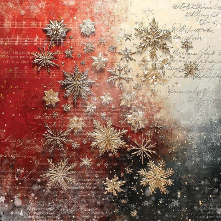 Craft O Clock Oh, Christmas Night 8x8 Paper Pad Basic