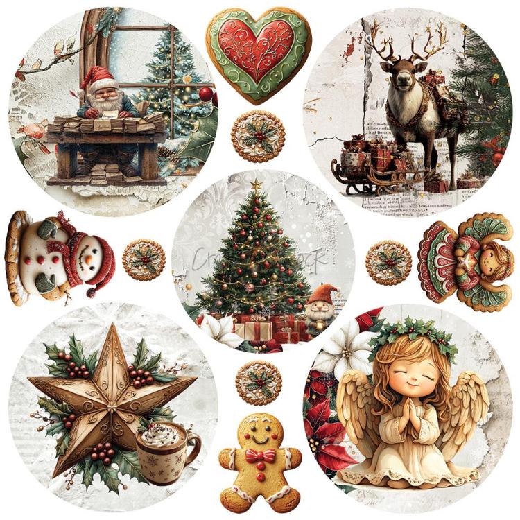 Craft O Clock Oh, Christmas Night 8x8 Paper Pad MIX