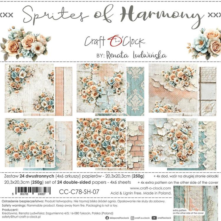 Craft O Clock Sprites Of Harmony 8x8 Paper Pad