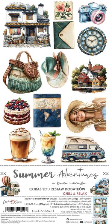 Craft O Clock Summer Adventures Extras to Cut Chill