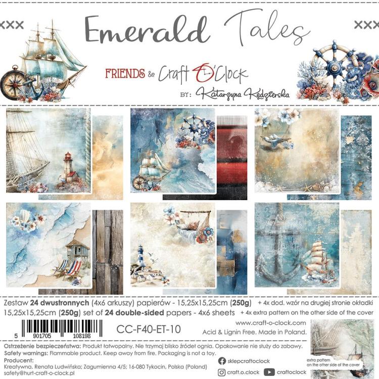 Craft o Clock Emerald Tales 6x6 Paper Pad