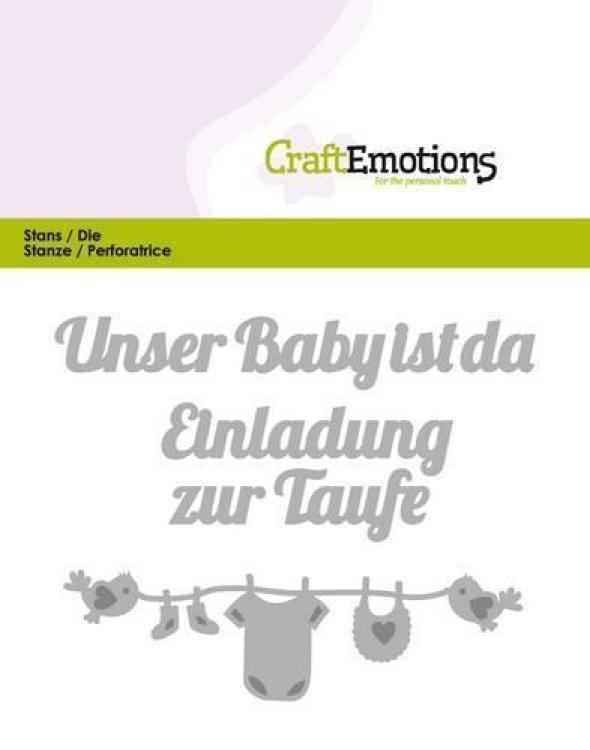 CraftEmotions Stanze Unser Baby ist da #0422