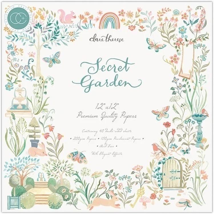 Craft Consortium 12x12 Paper Pad Secret Garden #26