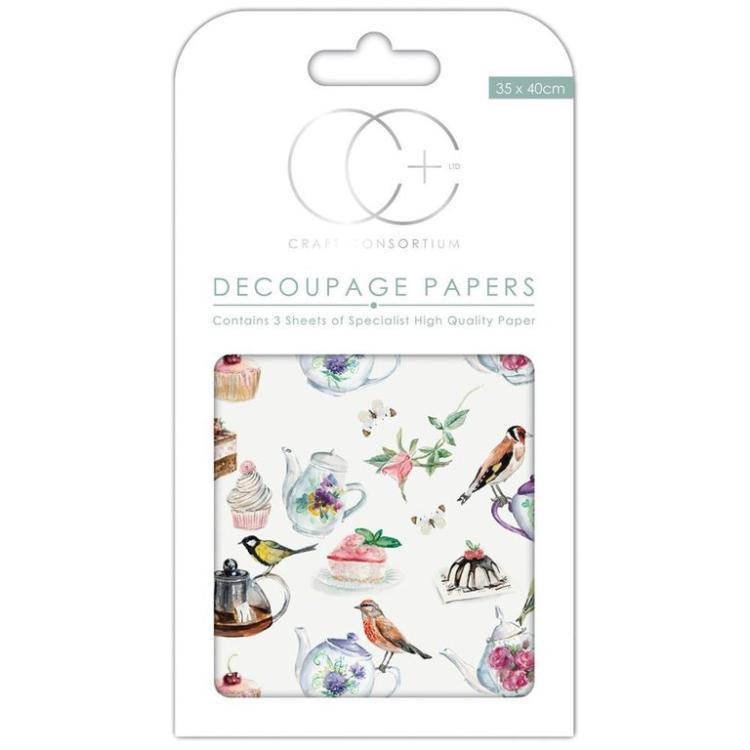 Craft Consortium Decoupage Paper Tea Party #168