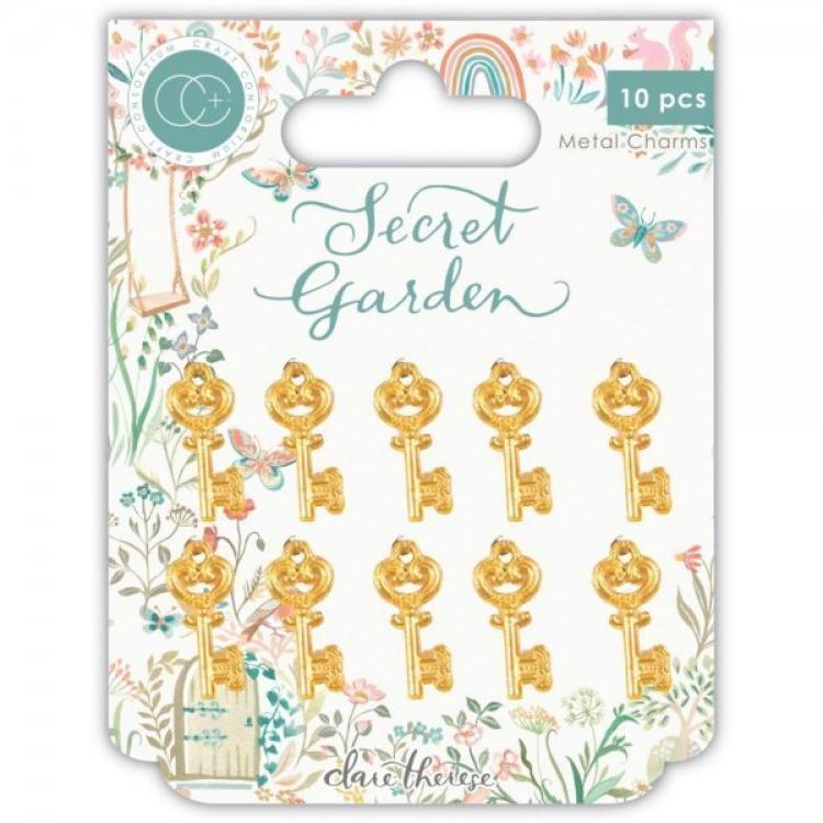 Craft Consortium Gold Metal Charms Key #22