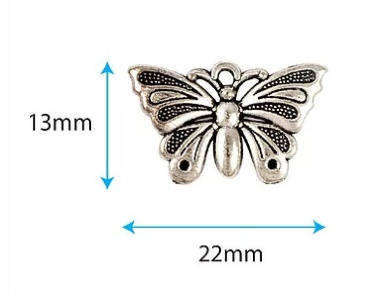 Craft Consortium Midnight Flight Metal Charms Moths