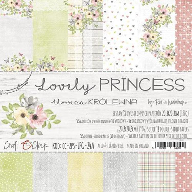 Craft O Clock 8x8 Paper Pad Lovely Princess