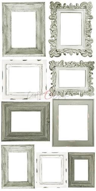 Craft O Clock Basic Flowers Set 1 White Grey