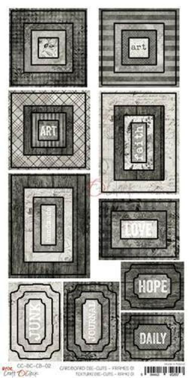 Craft O' Clock Cardboard Die Cuts Frames 01