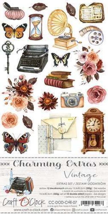 Craft O Clock Charming Extras Set Vintage