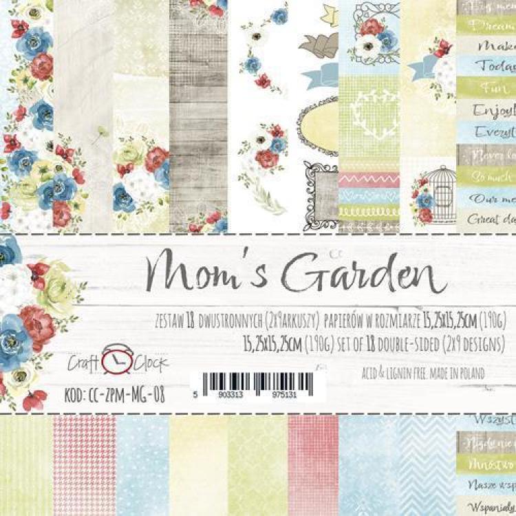 Craft O Clock Paper Pad 6x6 Mom´s Garden_eingestellt