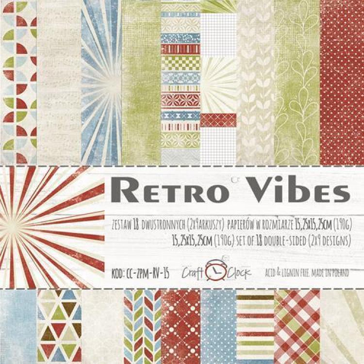 Craft O Clock Paper Pad 6x6 Retro Vibes