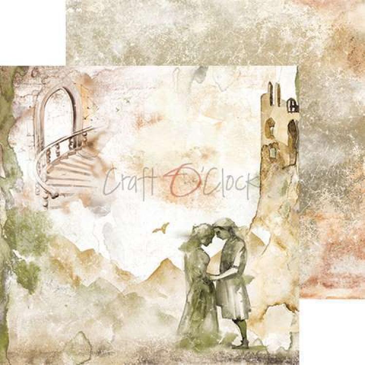 Craft O Clock 8x8 Paper Pad Bittersweet Heights