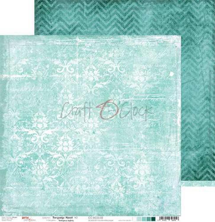 Craft O Clock 6x6 Paper Pad Turqoise Mood #05