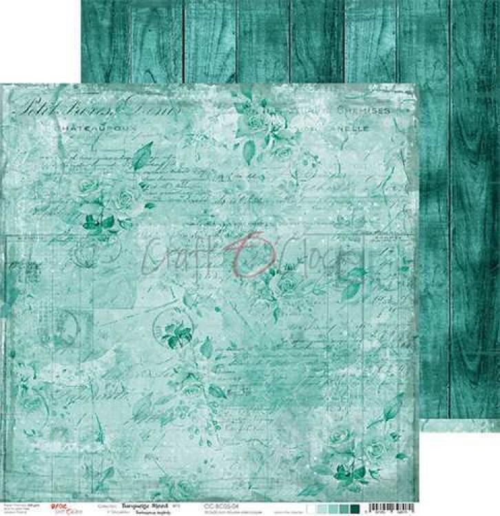 Craft O Clock 6x6 Paper Pad Turqoise Mood #05