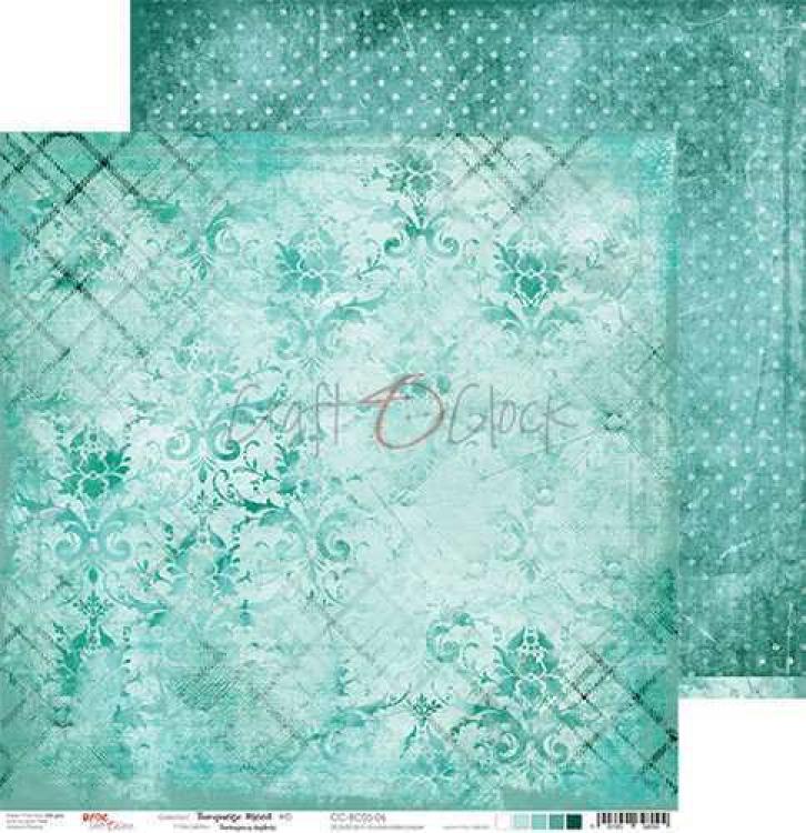 Craft O Clock 6x6 Paper Pad Turqoise Mood #05