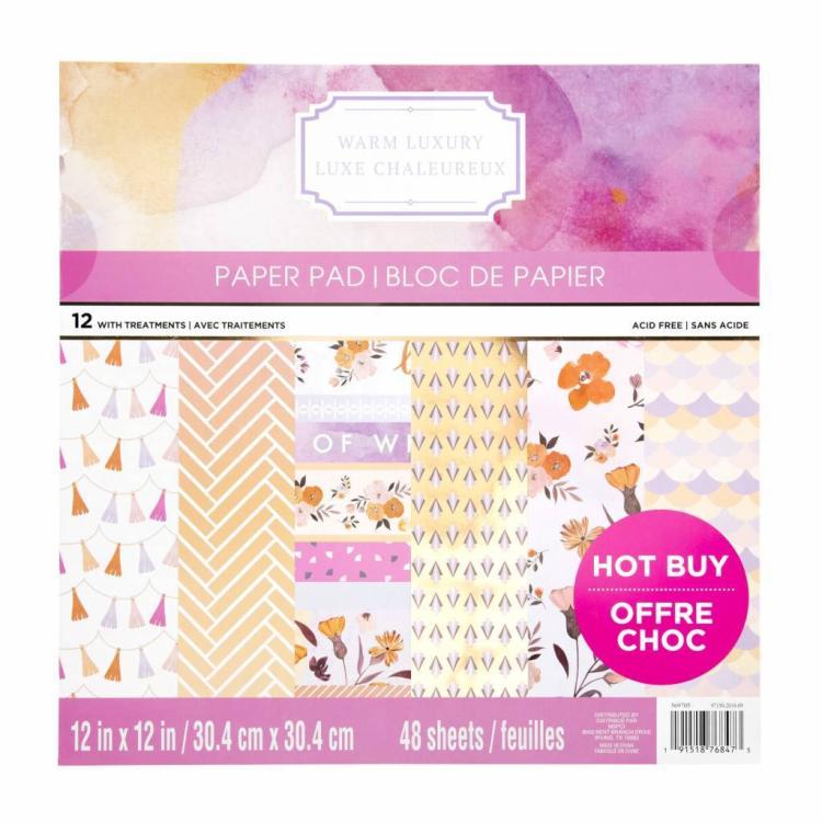 Craft Smith 12x12 Inch Paper Pad Warm Luxury