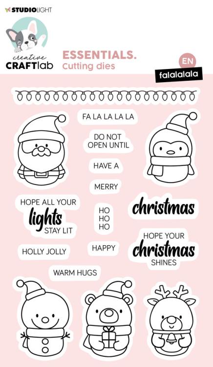 Craftlab Essentials Clear Stamps Fa La La La La #275