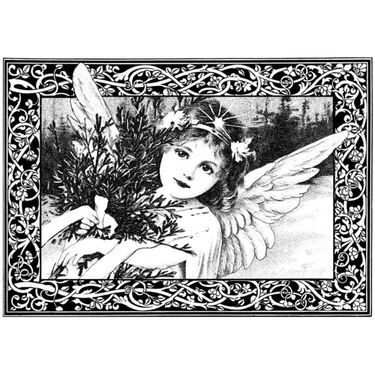 Crafty Individuals Gummistempel - An Adorable Christmas Angel
