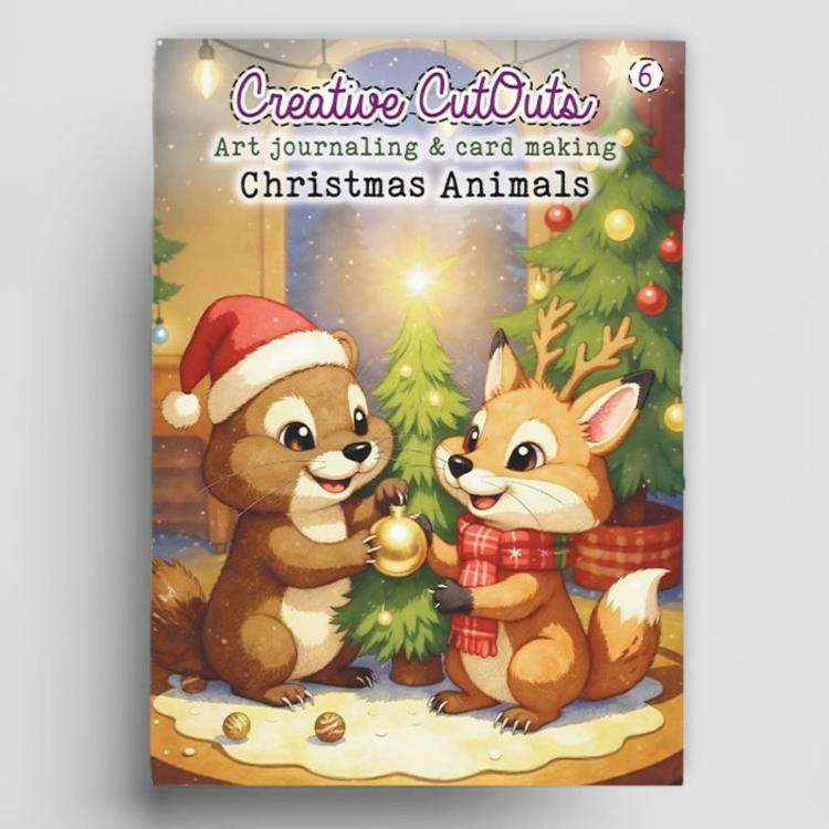 Creatief Art Christmas Animals Book Creative CutOuts 01