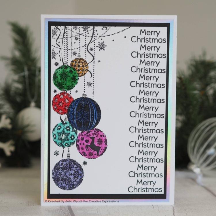 Creative Expressions DL Rubber Stamps Bauble Pendant #022