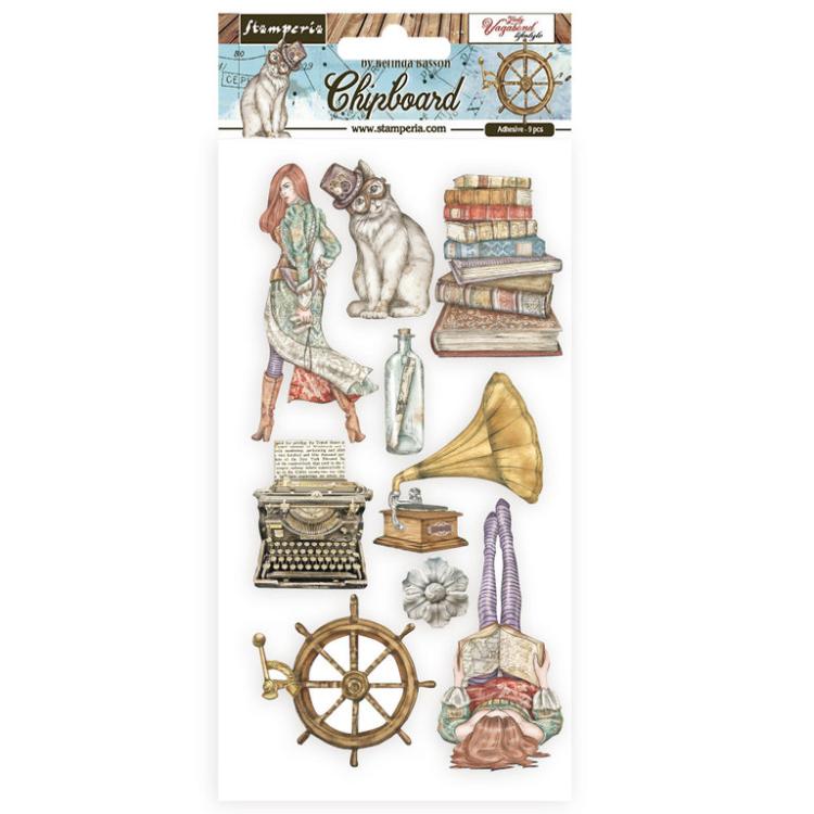 Stamperia Chipboard 15x30 cm Lady Vagabond Lifestyle Elements #46