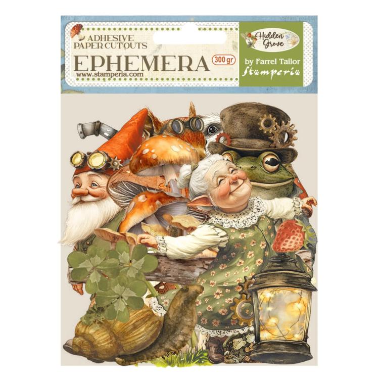 DFLCT61 Stamperia Hidden Grove Ephemera (61 pcs)
