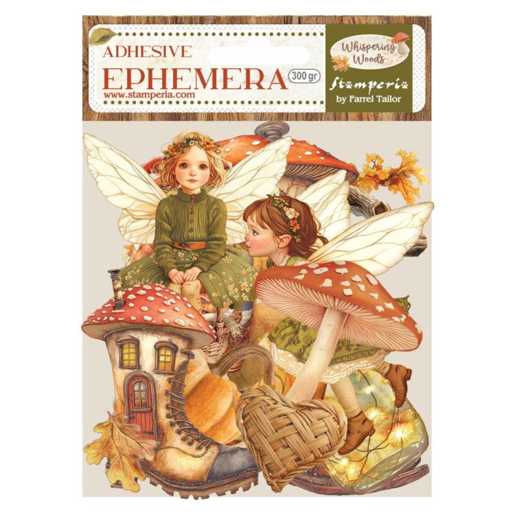 DFLCT68 Stamperia Whispering Woods Ephemera (36 pcs)