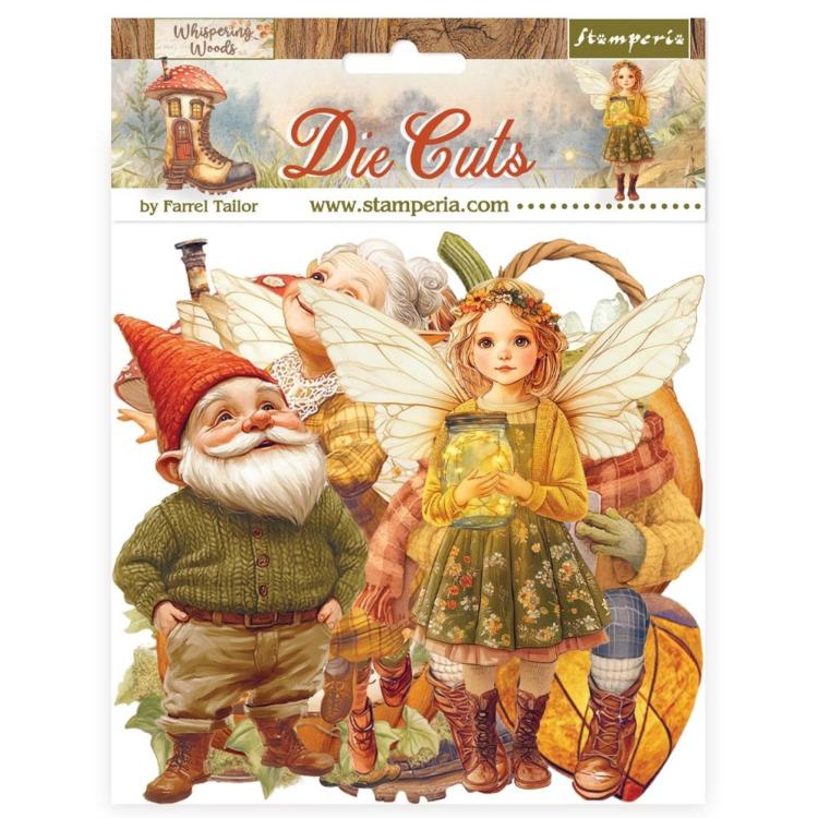 DFLDC120 Stamperia Whispering Woods Die Cuts Assorted (47 pcs)
