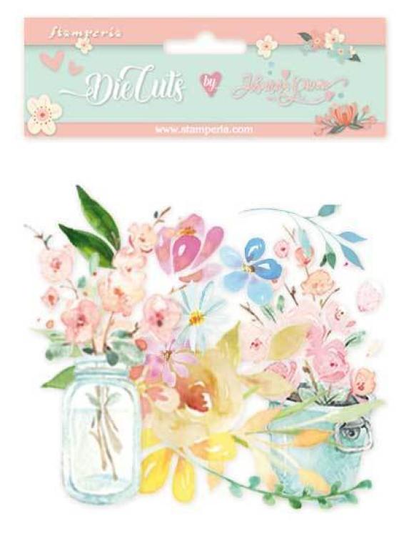 Stamperia Die Cuts Assorted Circle of Love #DFLDC28