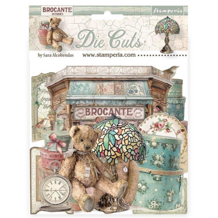 DFLDC94 Stamperia Brocante Antiques Die Cuts Assorted (35pcs)