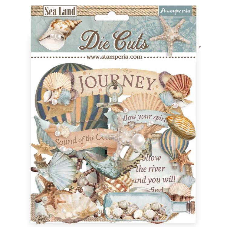 DFLDC95 Stamperia Sea Land Die Cuts Assorted (46pcs)