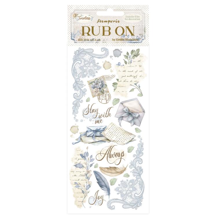 DFLRB161 Stamperia Timeless Rub On Letters