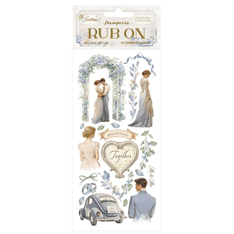 DFLRB162 Stamperia Timeless Rub On Wedding