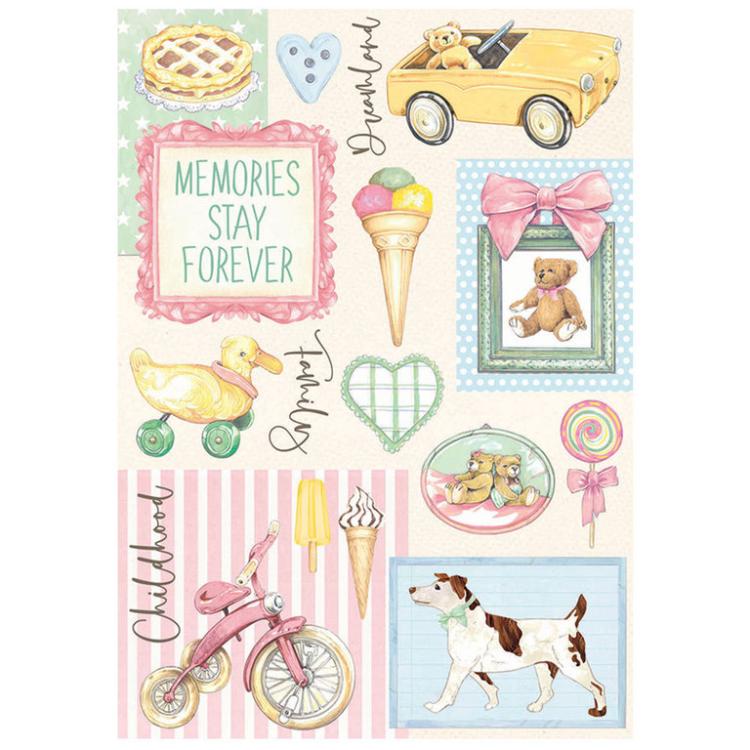 Stamperia A4 Rice Paper DayDream Accessories DFSA4681