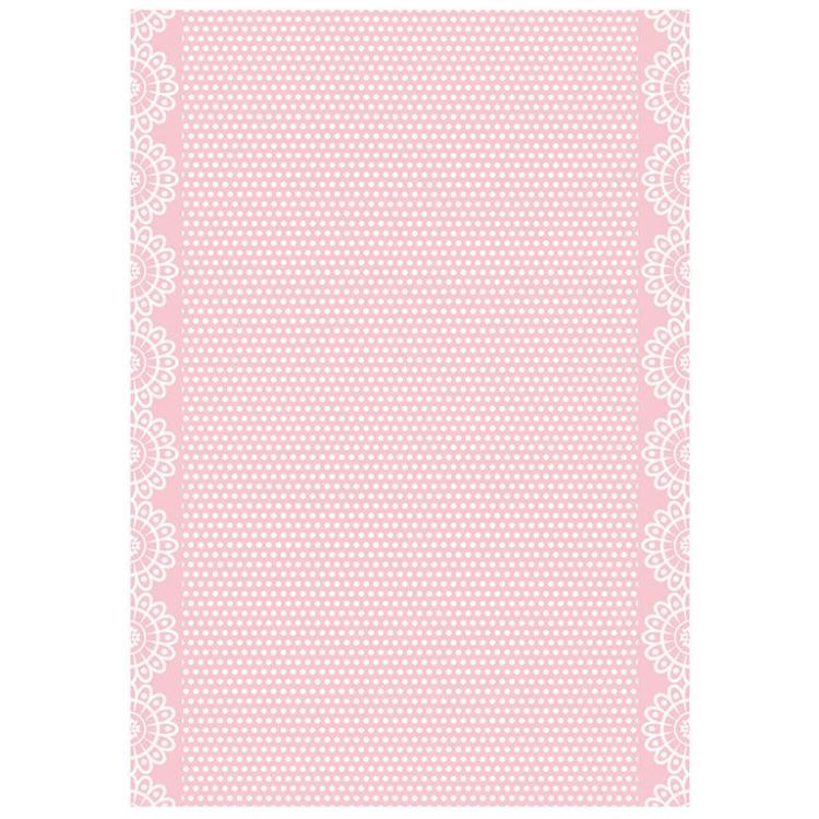 Stamperia A4 Rice Paper Texture Pink DFSA4683